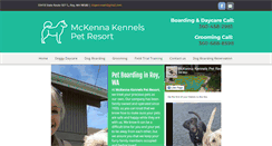 Desktop Screenshot of mckennakennels.com