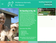 Tablet Screenshot of mckennakennels.com